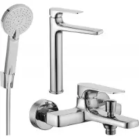 Mexen Lynx R40 SET Mélangeur lavabo et bain avec accessoires, chrome (745913R40-00)