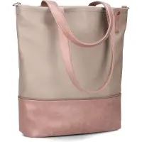 Zwei Cabas 'Jana' beige foncé / marron