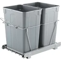 Vevor Poubelle Coulissante sous Évier et sous Plan avec Grande Capacité de 2x32,8 L