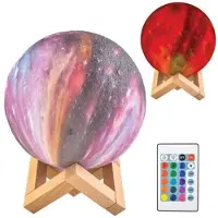 Iso Trade Lampe de chevet lune 15cm 16 couleurs