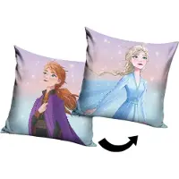 Carbotex Taie d'oreiller Ice Kingdom Princesses Anna et Elsa 40x40 cm