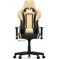 Vdd Chaise de jeu GoldGamer deluxe - chaise de bureau - chaise de jeu de course - noir doré