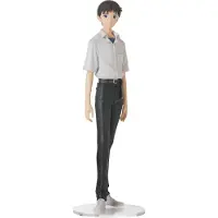 SEGA Rebuild Of Evangelion Shinji Ikari Uniform Ver Evangelion New Theatrical Edition High Premium Pvc Statue 22 Cm Gris