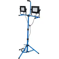 Bgs Projecteur de travail duo SMD-LED 2 x 70W avec trépied
