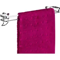Wenko Porte serviette mural - simple - Acier inox - premium