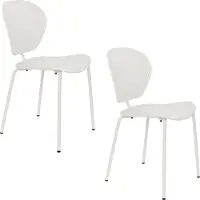 Zuiver The Ocean Chair Chaises de salle à manger Coconut Milk - Lot de 2