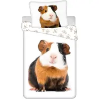 Cofi1453® Sweet Home Bettbezug cochon d'Inde 140 x 200 cm - 70 x 90 cm - Baumwolle