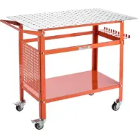 OEM Poste de soudage VEVOR, grand établi de soudage 1016 x 609,6 x 914,4 mm, charge statique admissible 362 kg, plateau à double épaisseur et trous de fixation 5/8 pouces