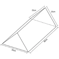 Softee Figure Rembourrée Mini Triangle 50x25x25cm