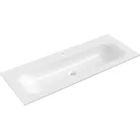 Mexen Vela lavabo à encastrer 121 x 46,5 cm, blanc brillant - 25231200