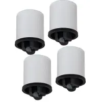 VCM Rouleaux 4 pièces | Pour meubles Hifi Meuble Télévision avec tuyaux en aluminium | jusqu'à 80 kg chargeables - Rolio