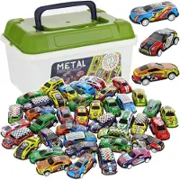 Nobo Kids Trains jouets dans une boîte de 40 voitures de sport motorisées pour les enfants