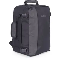 Hauptstadtkoffer blnbag M5 - Sac à dos petit bagage à main Ryanair, Wizzair, Eurowings, sac à dos de bord 40x20x25 cm sac de voyage avion sac à dos Cabin Bag max 20 L,Darkgrey / Grey