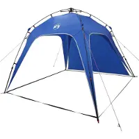 vidaXL Tente instantanée pour 4 personnes avec fermeture rapide, bleu azur