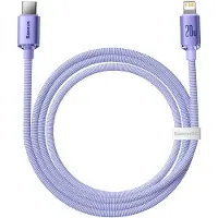 Baseus Câble Usb-C Do Lightning Crystal Shine, 20W, Pd, 1.2M (Fioletovy)