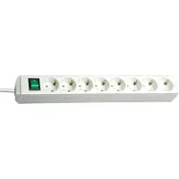 Brennenstuhl Eco-Line Multiprise avec interrupteur 8 prises blanc 3m H05VV-F 3G1,5, 1159320018