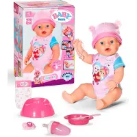 Zapf Emma 43cm, poupée bébé avec 10 fonctions et accessoires, dès 3 ans