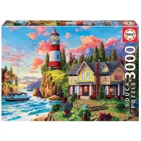 Educa Puzzle 3000 pièces Phare près de l'océan 18507