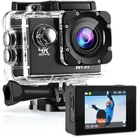 Strex Action Camera 4K 16MP - 60FPS / 30M Waterproof / WiFi - Accessoires inclus - Caméra d'action - Caméra sous-marine