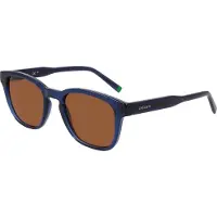 Lacoste Lunettes de soleil L6026S, modèle transparent bleu, taille 51/20/145, pour hommes