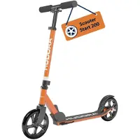 Hudora Scooter Start 200 - orange - trottinette de ville réglable en hauteur & pliable - trottinette pour enfants & adultes jusqu'à 100kg