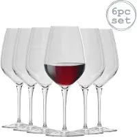 Bormioli Rocco Ensemble de verres à vin Inalto Tre Sensi de Rocco - Grande capacité - 550 ml - Lot de 6