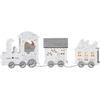 Star Trading décoration de table "Yuletide", train, 4 ww LED, couleur : naturel,