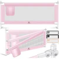 Kesser Barrière de lit pour empêcher les chutes, réglable de 72 à 96 cm, pliable, pour enfants et bébés