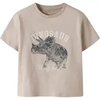 Name it T-Shirt - NmmFeath - Château Gris - - 2 ans (92) - T-Shirt