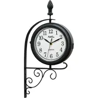 AMS Horloge murale à quartz, mouvement à quartz, 24x54x9cm, 9433