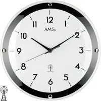 AMS Horloge murale radio, mouvement radio, D31x4cm, 5906