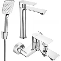 Mexen Royo R62 Mélangeur lavabo et baignoire avec accessoires, chrome (72213R62-00)