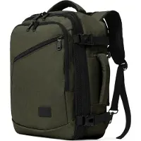 TRVLMORE Sac de voyage - Sac à dos 40L - Bagage à main - Anti-éclaboussures - Sac à dos - Sac de week-end - Mesdames et Messieurs - Vert