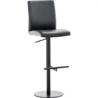 CLP Tabouret de bar Cadiz similicuir noir