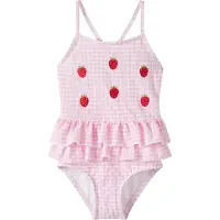 Name it Maillot de bain 'NMFZAMMER' rose pastel / rouge / blanc