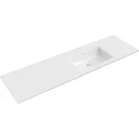 Mexen Otis lavabo à encastrer à droite 161 x 46,5 cm, blanc brillant - 25181600P