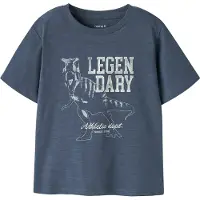 Name it T-Shirt - NmmFeath - Vintage Indigo - - 2 ans (92) - T-Shirt