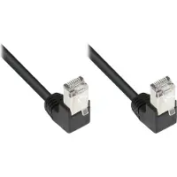 GOOD CONNECTIONS Câble patch Cat. 5e RJ45 2x fiches coudées noir 3m