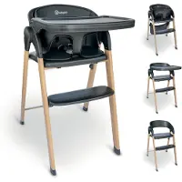 Babygo Levels Hochstuhl, schwarz (Chaise haute)