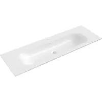 Mexen Vela lavabo à encastrer 141 x 46,5 cm, blanc brillant - 25231400