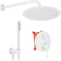 REA Kit De Douche Encastré Lungo White + Box