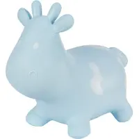 Tootiny Hoppimals animal sauteur bleu Vache gonflable avec pompe Jouet gonflable en caoutchouc résistant de haute qualité
