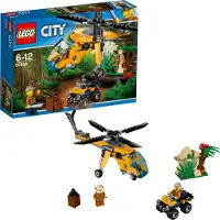 LEGO City 60158 L'hélicoptère cargo de la jungle