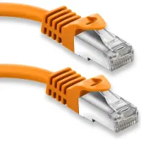 S-Conn Câble patch RJ45 avec câble brut CAT 7 PIMF or. 7,5m