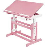 TecTake - 400926 réglable - bureau - 109 cm - Rose