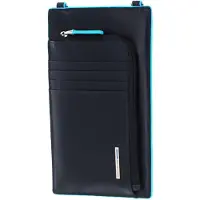 Piquadro Hommes, Sac, Tasche, Leather Crossbody Bag, Blue, 11.5 x 19 x 2 cm, For Men, Bleu