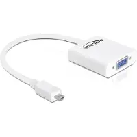 DeLOCK 65347 Adaptateur de câble vidéo VGA (D-Sub) HDMI type D (microphone) Blanc
