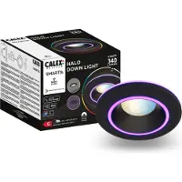 Circle Smart LED Spot à encastrer Halo, noir, couleurs RGB & lumière blanche froide à chaude, dimmable, WLAN App &vocale