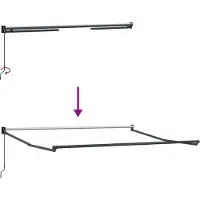 vidaXL Store à rallonge multicolore 300 x 250 x 165 cm
