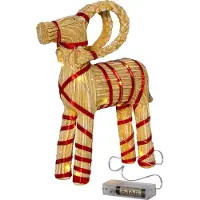 Star Trading Figurine en tissu à LED "Joylight", Père Noël